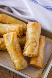 These filling ingredients are flexible. Spring Rolls Dinner Then Dessert