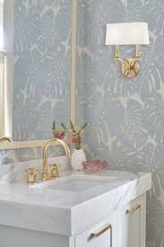 Pretty powder room with katie ridder leaf wallpaper. 630 Powder Room Perfection Ideas In 2021 Powder Room Beautiful Bathrooms Bathroom Design