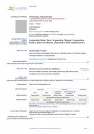 Beispiele + formulierungen kostenlose muster & vorlagen. Europass Lebenslauf Englisch Muster Lebenslauf