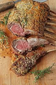 Panko Crusted Rack Of Lamb 1 2 Cups Panko 2 Cloves Garlic Minced 3 Tbsp Chopped Parsley 1 Tsp Chopped Fre Crusted Rack Of Lamb Lamb Recipes Rack Of Lamb