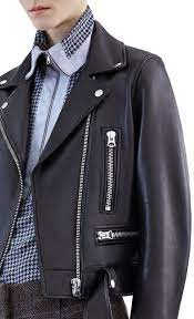 Acne Studios Mock Black Leather Jacket Men Style Leather Jacket Leather Jacket Men