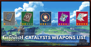 While so much variety is cool. Catalysts List Genshin Impact Zilliongamer