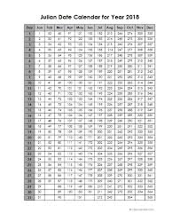 2018 yearly julian calendar free printable templates