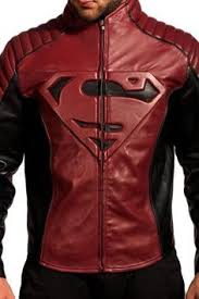 Man Of Steel Smallville Black And Maroon Jacket Maroon Jacket Leather Jacket Men Leather Jacket