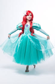 Ariel Green Dress The Little Mermaid In 2020 Ariel Dress Disney Inspired Dresses Ariel Costume Kids