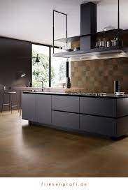fliesen kuche vintage oxidart copper optik wie veratztes kupfer modern kitchen design home tile floor