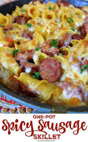 Spicy Sausage Skillet Recipes Spicy Sausage Food