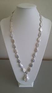 Collana Di Perle D Acqua Dolce Con Ciondolo Perla Barocca Etsy Necklace Pearl Necklace Jewelry