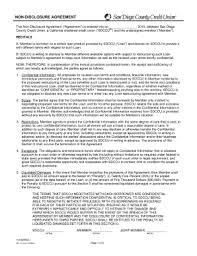 Cancelled forms are not available in electronic formats. Fillable Online Credit Union Non Disclosure Agreement Sample Form Fax Email Print Pdffiller