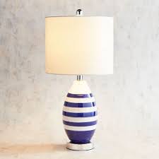 Blue White Striped Table Lamp Lamp Table Lamp Bedside Lamp