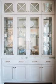 Formal Dining Room Storage And Cabinet Built In White Cabinet With Gold Hardware