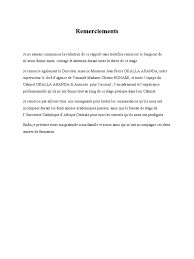 Malgré une évolution récente et une revalorisation des cursus professionnalisants le baccalauréat professionnel souffre encore globalement d'un manque de reconnaissance dans un environnement scolaire où le bac général reste la norme. Remerciement Rapport De Stage Les Mentions A Faire Figurer