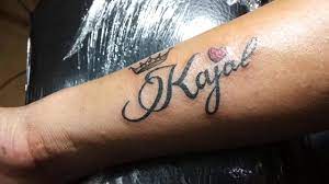 Kajal Name Tattoo Name Tattoo With Crown Name Tattoo On Wrist Name Tattoo Design Youtube Tattoo Name Fonts Name Tattoos On Wrist Name Tattoo Designs