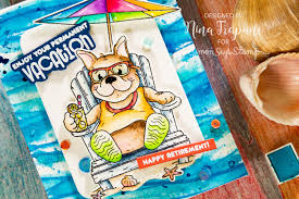 Studio Monday with Nina-Marie: Watercolored Frenchie Retirement Card! |