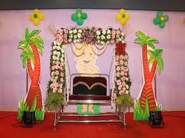 With all of these washcloth flower arrangements, the baby onesie bouquet offers some adorable variety to your baby flower arrangement regime. Dohale Jevan Decoration Dohale Jevan Decoration Ideas At Home