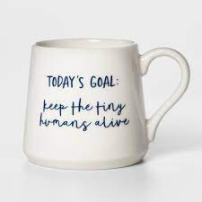 16oz Porcelain Today S Goal Mug White Threshold Mugs Gifts Funny Coffee Mugs 4 decors for your selectionfine quality, high whitenesssafe and strong package.