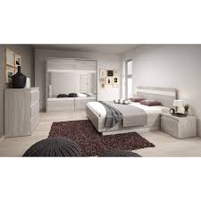 Produits italiens de qualité supérieure.facilités de paiements plusieurs fois sans frais. Chambre A Coucher Complete Montreal Gris Et Blanc En Mdf