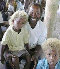The World S Only Black Blondes Black And Blonde Melanesian People African Beauty