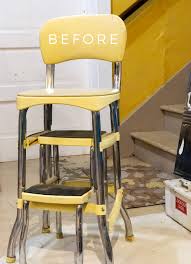 diy vinyl step stool makeover with a