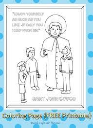 Suggests this texture & taste toddler activity saying, it was so much fun to watch them painting and eating at the same time. Saint John Bosco Coloring Page Printable St John Bosco Don Bosco Coloring Pages