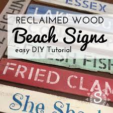 Even if you live far from the sea, beach inspired signs will bring that magnificent coastal look and feel into your home. Diy Hand Painted Wood Beach Signs Seas Your Day Beach Wood Signs Beach Signs Wooden Beach Signs Diy