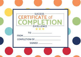 Free printable certificates 1,928 free certificate designs that you can download and print. Certificate Of Completion Templates Customize In Seconds