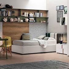 The aventa collection combines tv s. Green Children S Bedroom Furniture Set Composizione 02 Tomasella Industria Mobili Gray Lacquered Wood Unisex