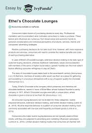 Ethel's Chocolate Lounges