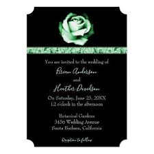 Emerald Rose Wedding Invitation Zazzle Com Rose Wedding Invitations Addressing Wedding Invitations Wedding Invitations