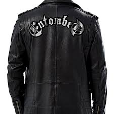 Coretex mailorder beanie mit gesticktem logo. Entombed Logo Patched Geniune Leather Jacket Death Metal Merchandise Metal Merch T Shirts Metal Merchandise T Shirts