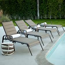 Outdoor Coral Coast Del Rey Padded Sling Chaise Lounges Set Of 2 Bronze Sling Chaise Pool Lounge Chairs Affordable Outdoor Furniture