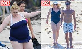 She showed off her transformation in a black swimsuit, and here's her diet and workout secrets Rebel Wilson Exclusive Shrinking Star 40 Shows Off Incredible 40 Lb Weight Loss In Swimwear Daily Mail Online