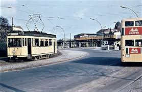 Berliner Strassenbahn Hallesches Tor 1962 Berlin Germany Berlin Wall Berlin