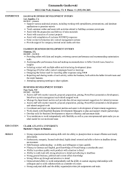 Completing the education with a good academic record is helpful for the students but building a great. Business Development Intern Resume Samples Velvet Jobs