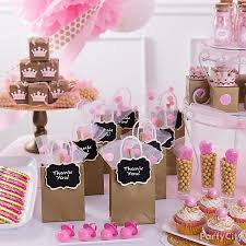 Princess Baby Shower Favor Bar Idea Party City Party City Baby Shower Princess Baby Shower Princess Theme Baby Shower Favours For Guests