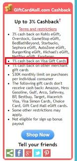 Inc i bought several gift cards as gifts. Cash Back On Visa Gift Cards Is Back At Giftcardmall Giftcards Com