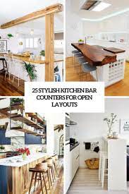 Kitchen bar counter design bars and ideas designs room interior. 25 Stylish Kitchen Bar Counters For Open Layouts Digsdigs