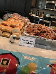 Food Bbq Birthday Party Ideas For Adults Farm Party Food Bbq Sliders Barnyard Birthday Party Farm Animals Birthday Party Farm Themed Birthday Party