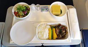 I had a gin & tonic to drink. Malaysia Airlines Meal Review