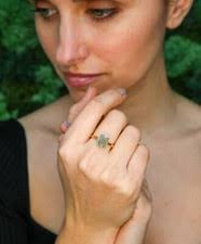 Aquamarine Yellow Gold Fine Rings for sale