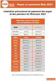 Check spelling or type a new query. Payes Et Pensions Calendrier Pour Les Fonctionnaires Et Retraites De L Etat