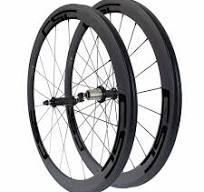 Ruedas De Bicicleta De Carretera De Fibra De Carbono 50mm - Juego Completo,  700C, Para Frenos De Llanta