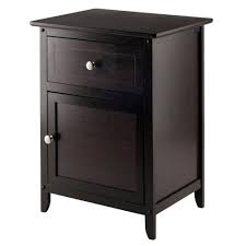 Winsome Eugene Accent Table Espresso Brown In 2020 Winsome Wood Wood Nightstand End Tables