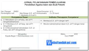 Rpp k13 kelas 4 revisi 2017 2018 semester 1 format doc. Jurnal Pai Kelas 4 Sd Mi Semester 2 K13 Revisi 201 Soal Terbaru