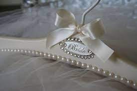 Glam Up Your Bridal Gown Hangers With These Breathtaking Diy Ideas Bridal Hangers Bride Hanger Personalized Bridal Party Hangers