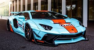 Lamborghini Aventador Gulf Widebody Blue Lamborghini Lamborghini Aventador Lamborghini