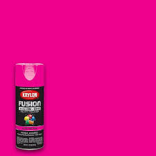 Beige color, bright cyan, color matching, home color scheme, interior color palette, neon cyan, neon pink, pastel pink, powdery brown, powdery pink, saturated cyan, shades of blue, shades of pink. Krylon Fusion All In One Gloss Hot Pink Spray Paint And Primer In One Net Wt 12 Oz In The Spray Paint Department At Lowes Com
