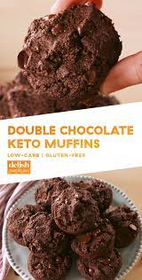 Keto Double Chocolate Muffins Are Crazy Good Recipe Chocolate Muffin Recipe Double Chocolate Muffins Chocolate Muffins