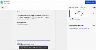 Once you have set up your signature, just tap on the sign button for any document, and it will give you the option to. How To Create A Digital Signature Online Smallpdf