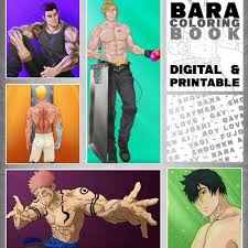 Bara Coloring Book for Yaoi, Fujoshi, Blshounen Ai and Gaymer Fans - Etsy
